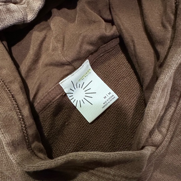 Aerie Brown Crop Top Hoodie - Picture 3 of 4